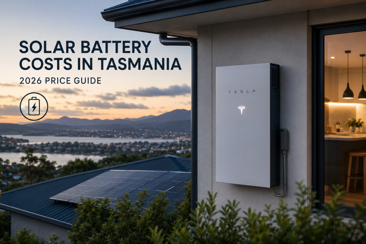 solar battery costs Tasmania